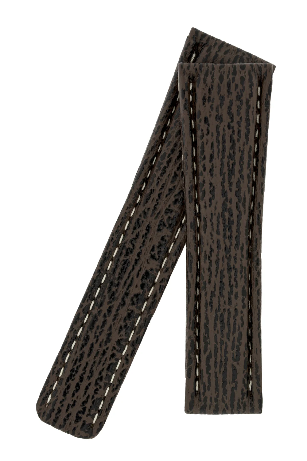 Breitling-Style Shark Deployment Watch Strap in BROWN - Image 5
