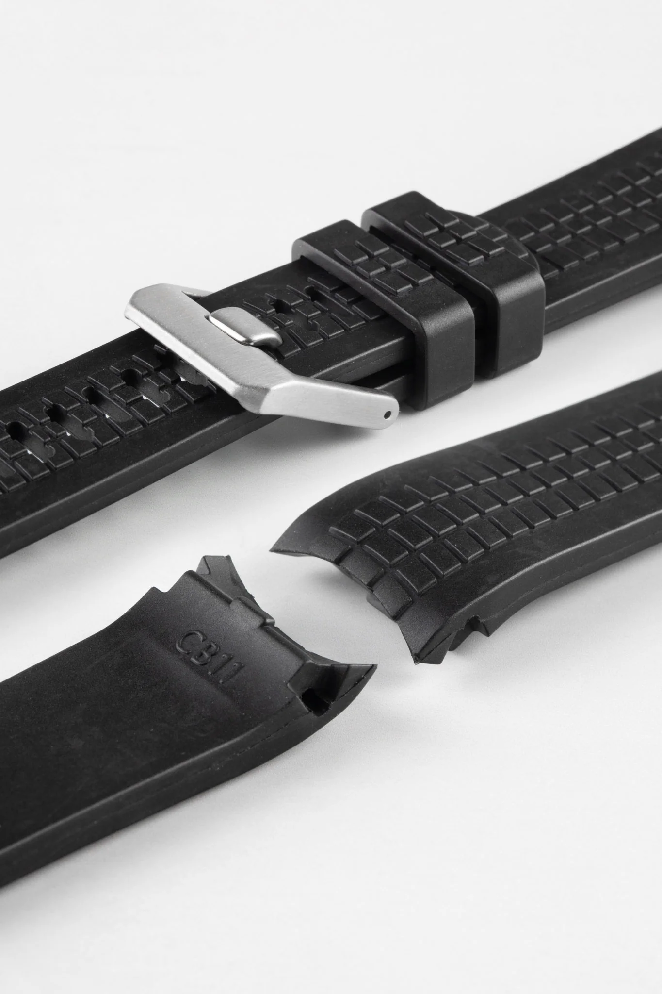 CRAFTER BLUE CB11 'Aquanaut' Rubber Watch Strap for Seiko SKX Series – BLACK - Image 8