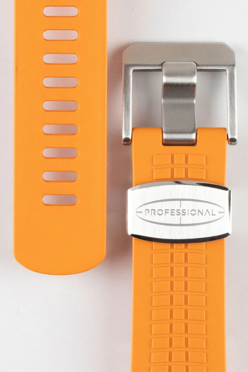 CRAFTER BLUE CB11 'Aquanaut' Rubber Watch Strap for Seiko SKX Series – ORANGE - Image 3