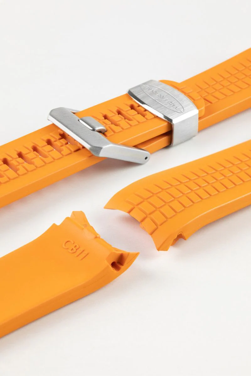 CRAFTER BLUE CB11 'Aquanaut' Rubber Watch Strap for Seiko SKX Series – ORANGE - Image 7
