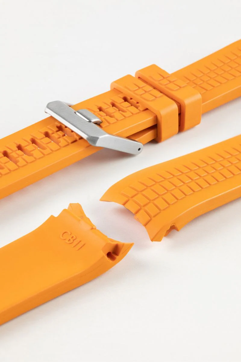 CRAFTER BLUE CB11 'Aquanaut' Rubber Watch Strap for Seiko SKX Series – ORANGE - Image 8