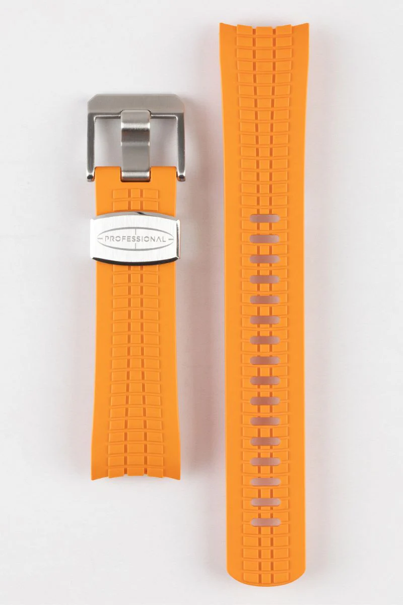 CRAFTER BLUE CB11 'Aquanaut' Rubber Watch Strap for Seiko SKX Series – ORANGE - Image 9