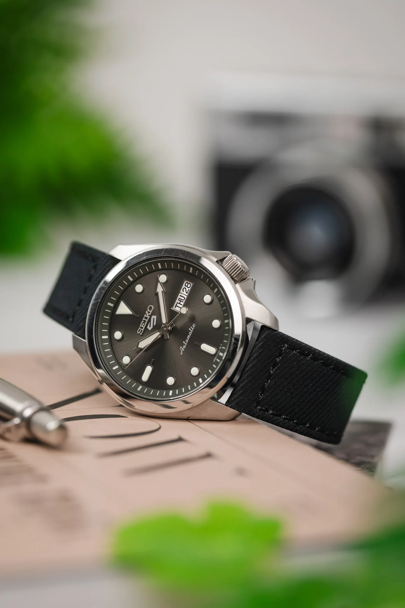 Morellato CORFĂ™ Recycled Gabardine Fabric Watch Strap in BLACK - Image 4