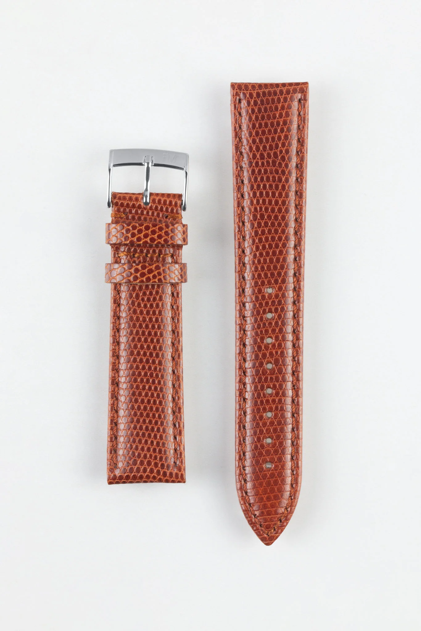 Morellato VIOLINO Genuine Lizard Skin Watch Strap in GOLD BROWN