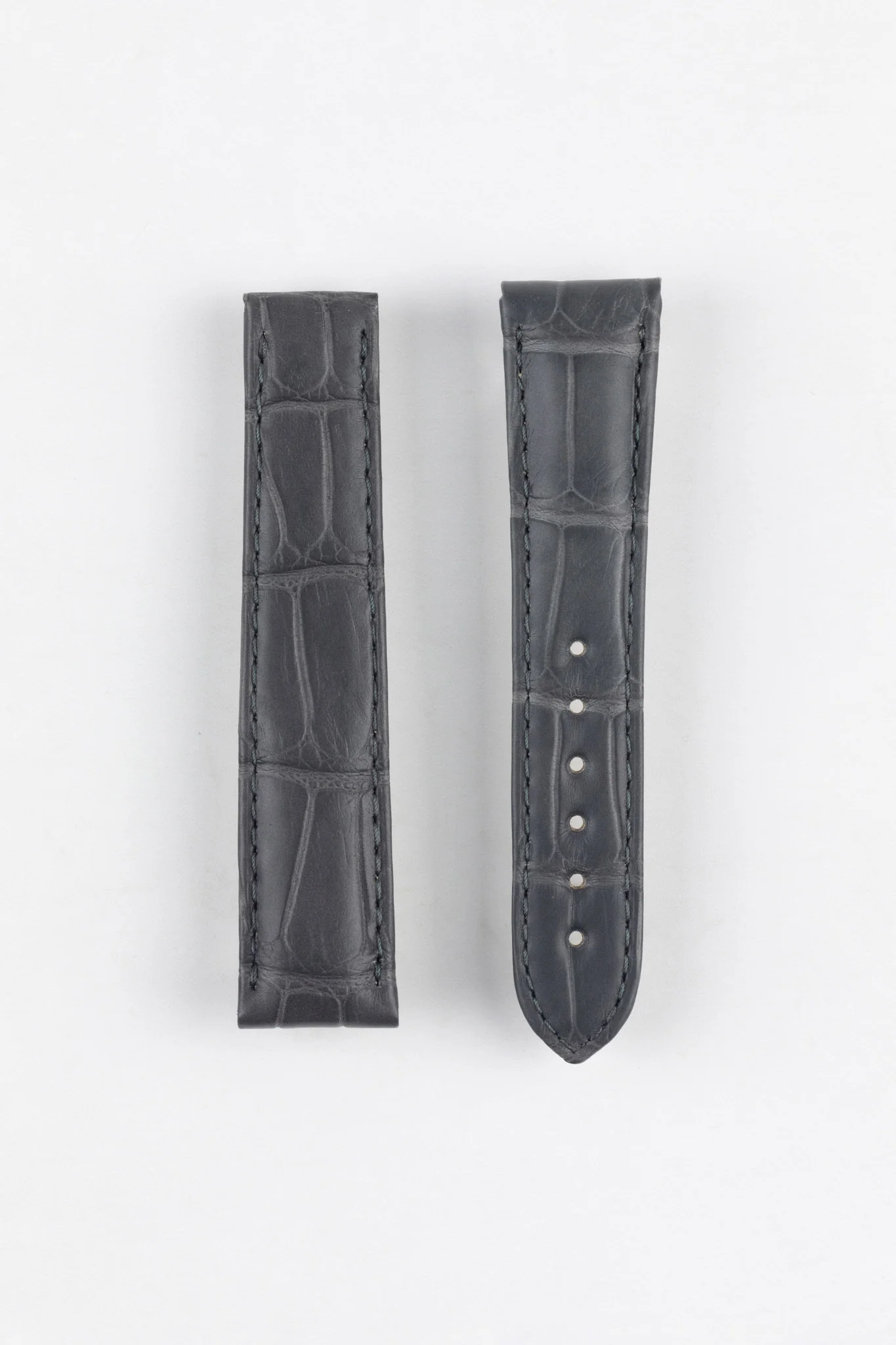 OMEGA CUZ004164 Genuine Alligator Leather Deployment Strap in GREY