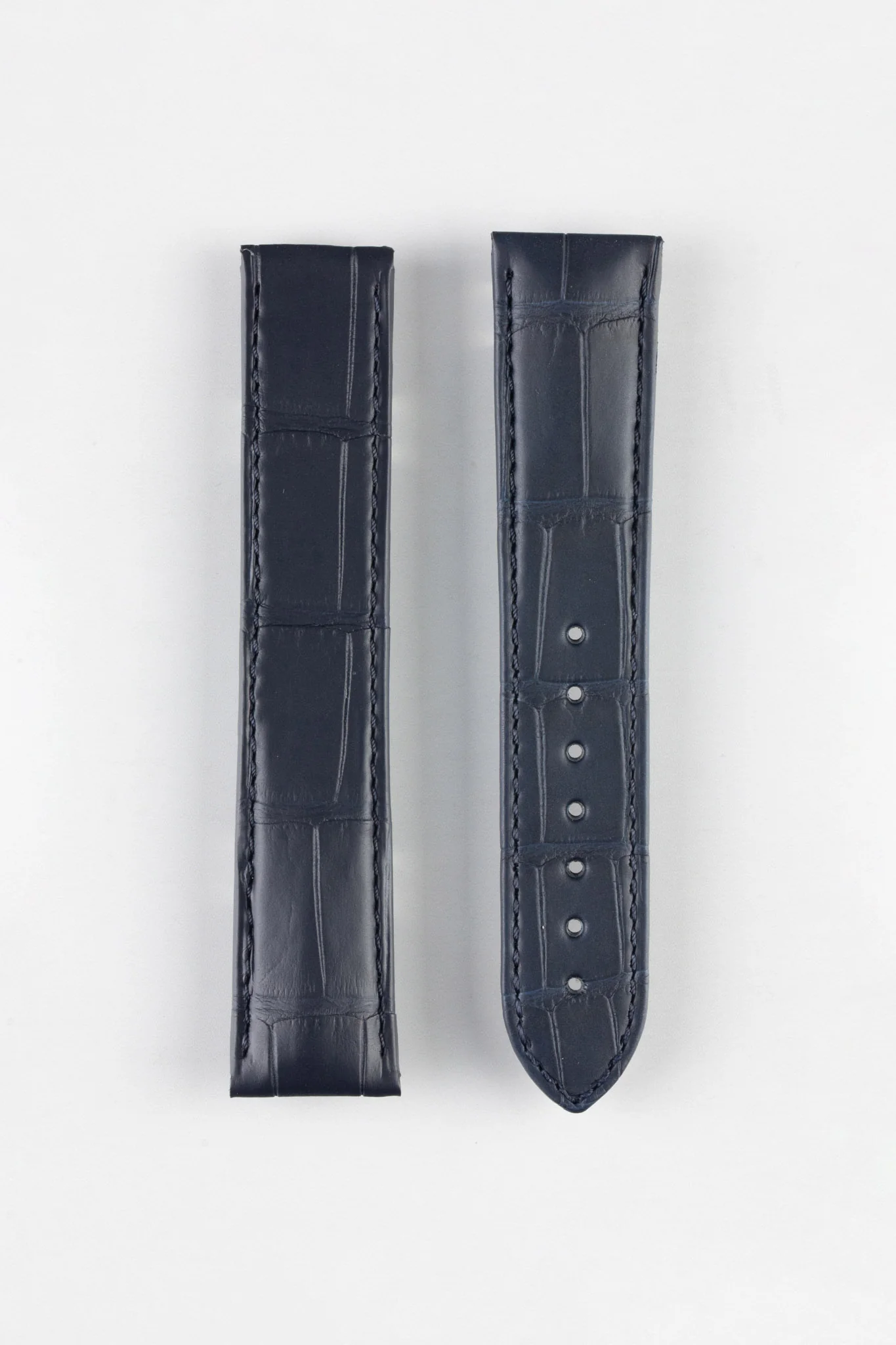 OMEGA CUZ007465 Seamaster Aqua Terra 20mm Alligator Leather Deployment Strap - BLUE