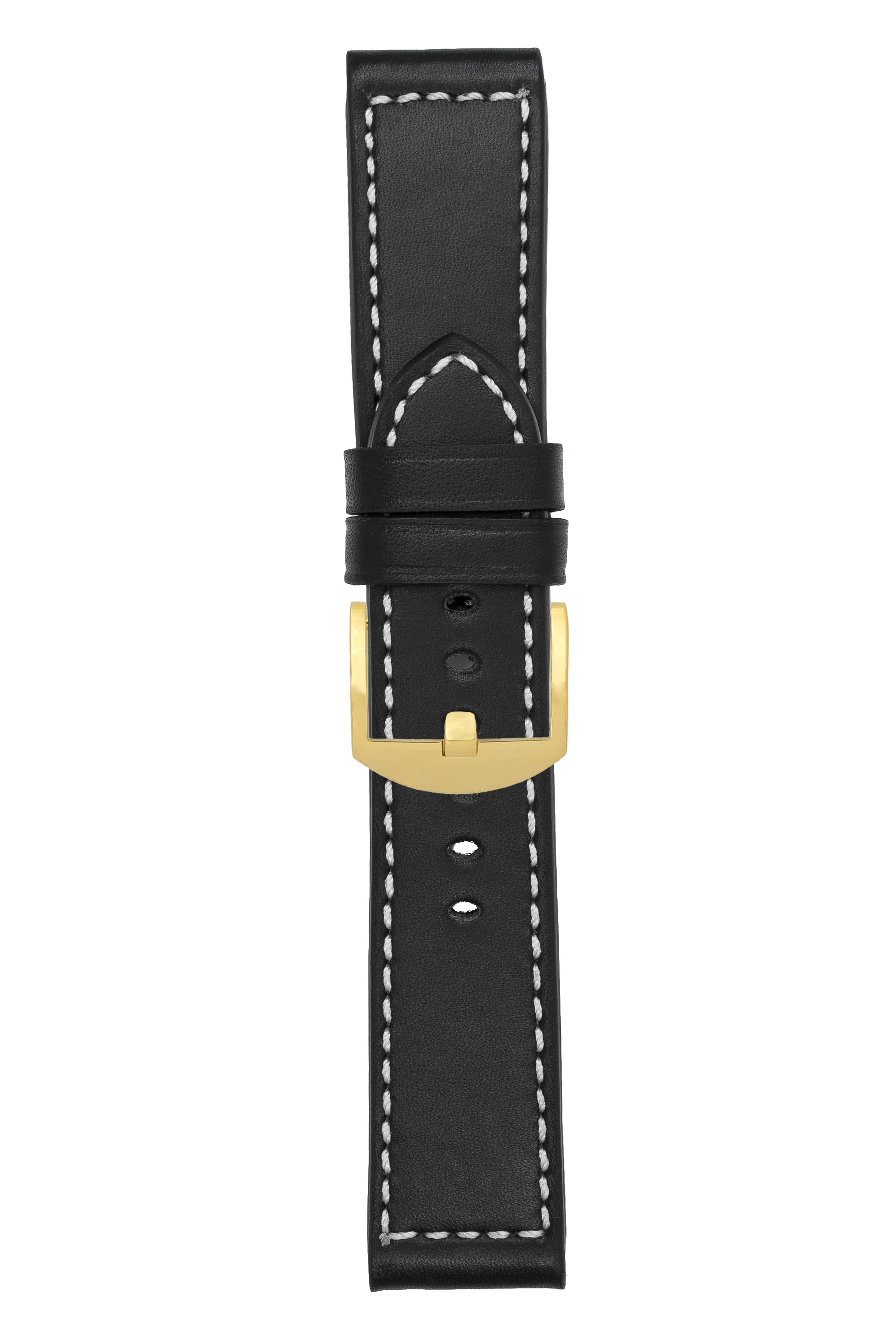Panerai-Style Marino Leather Watch Strap in BLACK - Image 8