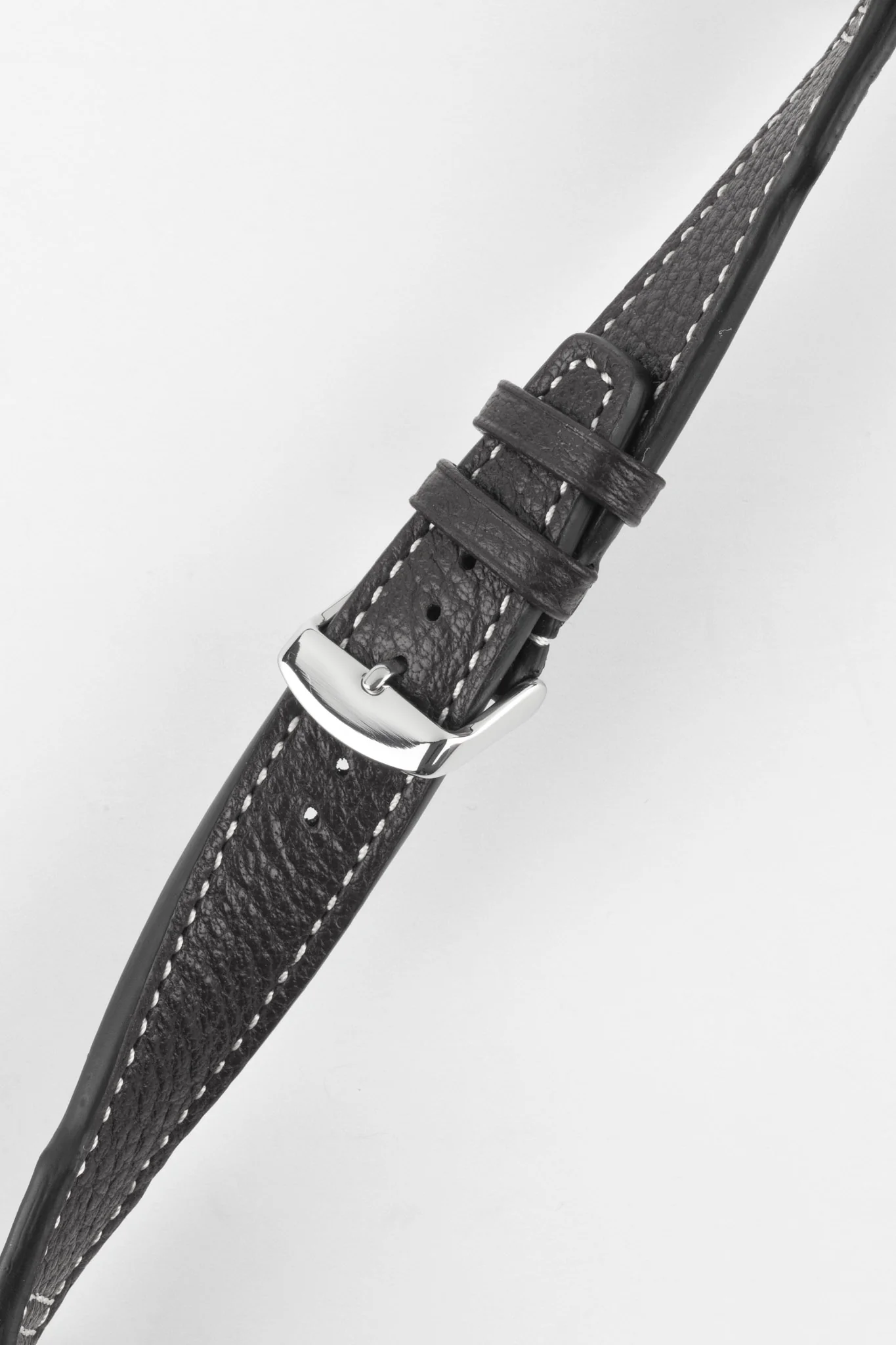 RIOS1931 TYPHOON Genuine Buffalo Leather Watch Strap in Black - Image 5