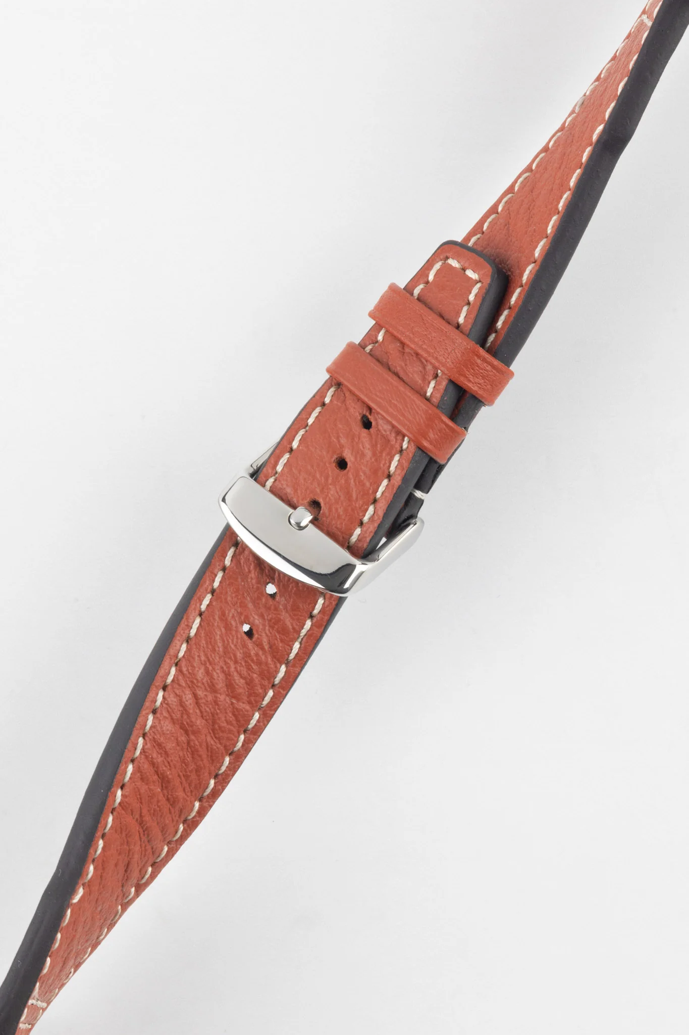 RIOS1931 TYPHOON Genuine Buffalo Leather Watch Strap in Cognac - Image 5