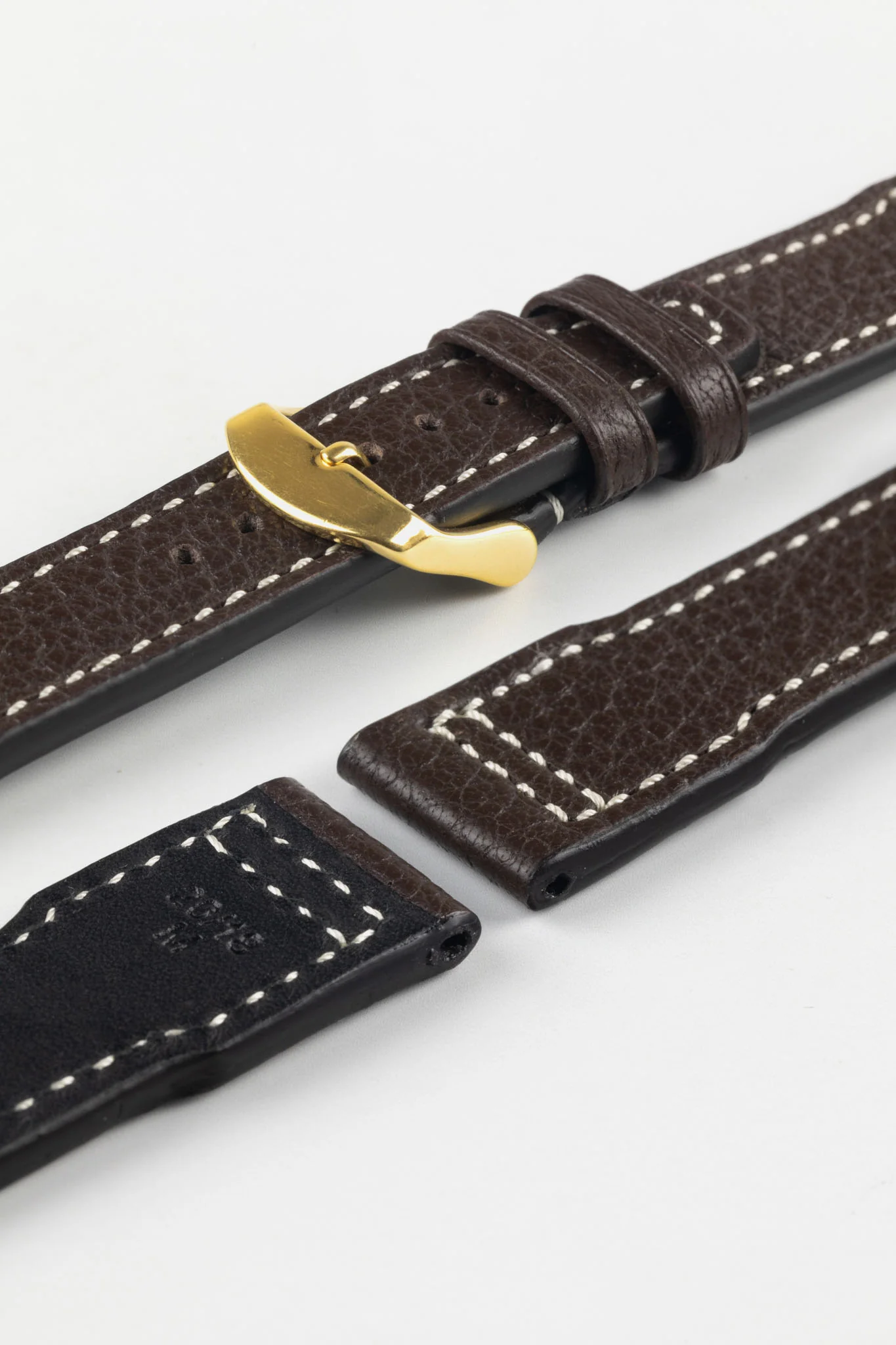 RIOS1931 TYPHOON Genuine Buffalo Leather Watch Strap in Mocha - Image 8