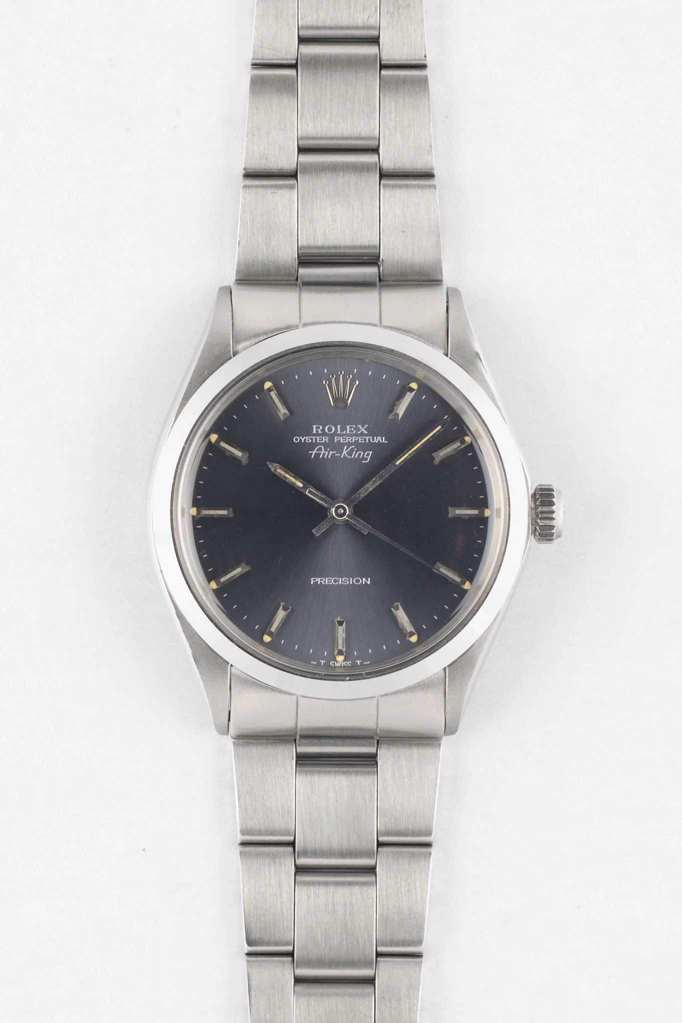 ROLEX 5500 Air King Oyster Perpetual 34mm Automatic Watch - Grey Dial